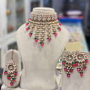 Hira Collections Elegant Glow Kundan And Pearl Necklace Set