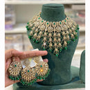 Hira Collections Classic Shine Kundan And Pearl Necklace Set