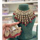 Hira Collections Classic Shine Kundan And Pearl Necklace Set