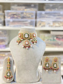 Hira Collections Classic Shine Kundan And Pearl Necklace Set