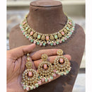 Hira Collections Royal Crystal Stone Necklace Set