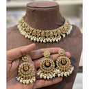 Hira Collections Royal Crystal Stone Necklace Set