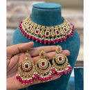 Hira Collections Royal Crystal Stone Necklace Set