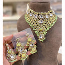 Hira Collection Luxurious Kundan Stone Pearl And Beads Necklace Set