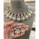 Hira Collection Pota Stone And Austrian Stone Necklace Set