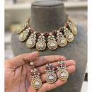 Hira Collection Pota Stone And Austrian Stone Necklace Set