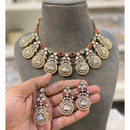 Hira Collection Pota Stone And Austrian Stone Necklace Set