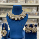 Hira Collections Designer Kundan Stone Pearl And Beads Choker Necklace Set