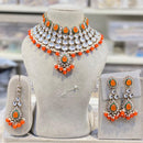 Hira Collections Designer Kundan Stone Pearl And Beads Choker Necklace Set