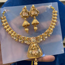 Hira Collections Heritage Pota Stone And Meenakari Necklace Set