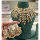 Hira Collection Sparkling Crystal And Beaded Elegance Necklace Set