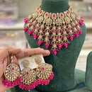 Hira Collection Sparkling Crystal And Beaded Elegance Necklace Set