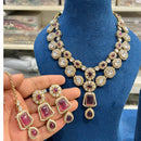 Hira Collection Sparkling Crystal  Elegance Necklace Set