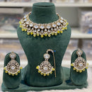 Hira Collections Designer Kundan Stone Pearl And Beads Choker Necklace Set