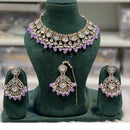 Hira Collections Designer Kundan Stone Pearl And Beads Choker Necklace Set