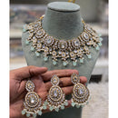 Hira Collections Designer Kundan Stone Pearl And Beads Choker Necklace Set