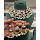 Hira Collections Designer Kundan Stone Pearl And Beads Choker Necklace Set
