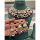 Hira Collections Designer Kundan Stone Pearl And Beads Choker Necklace Set