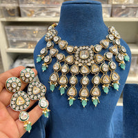 Hira Collection Crystal Stone Necklace Set