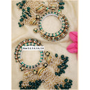 Hira Collections Gold Plated Meenakari And Beads Latkan Bangles Set