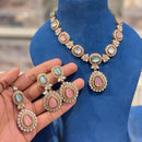Hira Collections Royal Pota Stone Necklace Set