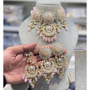 Hira Collections Luxury Kundan Stone Pearl And Beads Choker Necklace Set