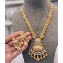 Hira Collections Luxury Pota Stone Pearl And Beads Meenakari Long Necklace Set
