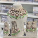 Hira Collections Luxury Kundan Stone Pearl And Beads Choker Necklace Set