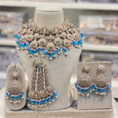 Hira Collections Luxury Kundan Stone Pearl And Beads Choker Necklace Set