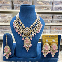 Hira Collections Designer Kundan Stone And Beads Necklace Set