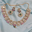 Hira Collections Grand Polki Kundan Stone Occasion Wear Necklace Set