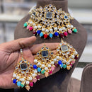 Hira Collections Kundan Stone And Beads Designer Choker Necklace Set