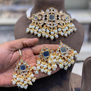 Hira Collections Kundan Stone And Beads Designer Choker Necklace Set