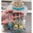 Hira Collections Kundan Stone And Beads Designer Choker Necklace Set