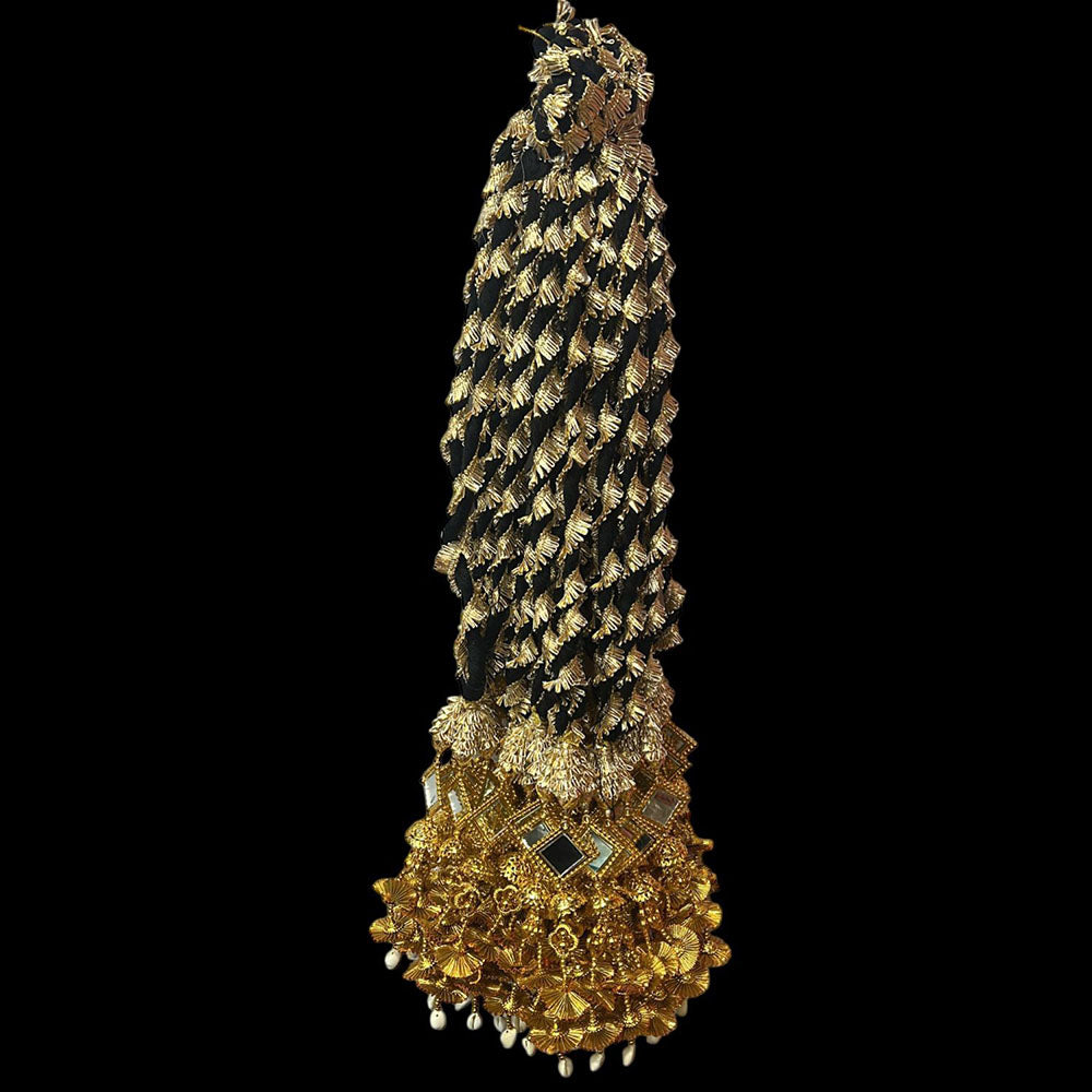 Hira Collections Heavy Mirror Work Hair Paranda