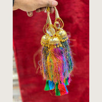 Hira Collections Traditional Multicolor Thread Punjabi Hair Paranda