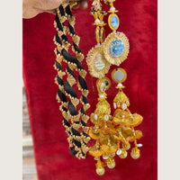 Hira Collections Heavy Mirror And Shell Work Hair Paranda