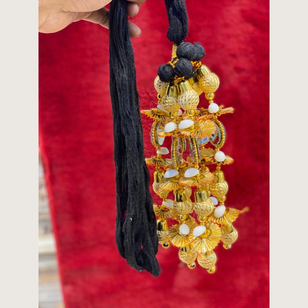 Hira Collections Heavy Mirror And Shell Work Hair Paranda