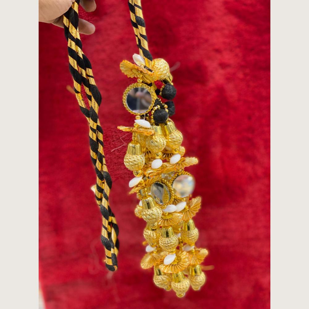 Hira Collections Heavy Mirror And Shell Work Hair Paranda