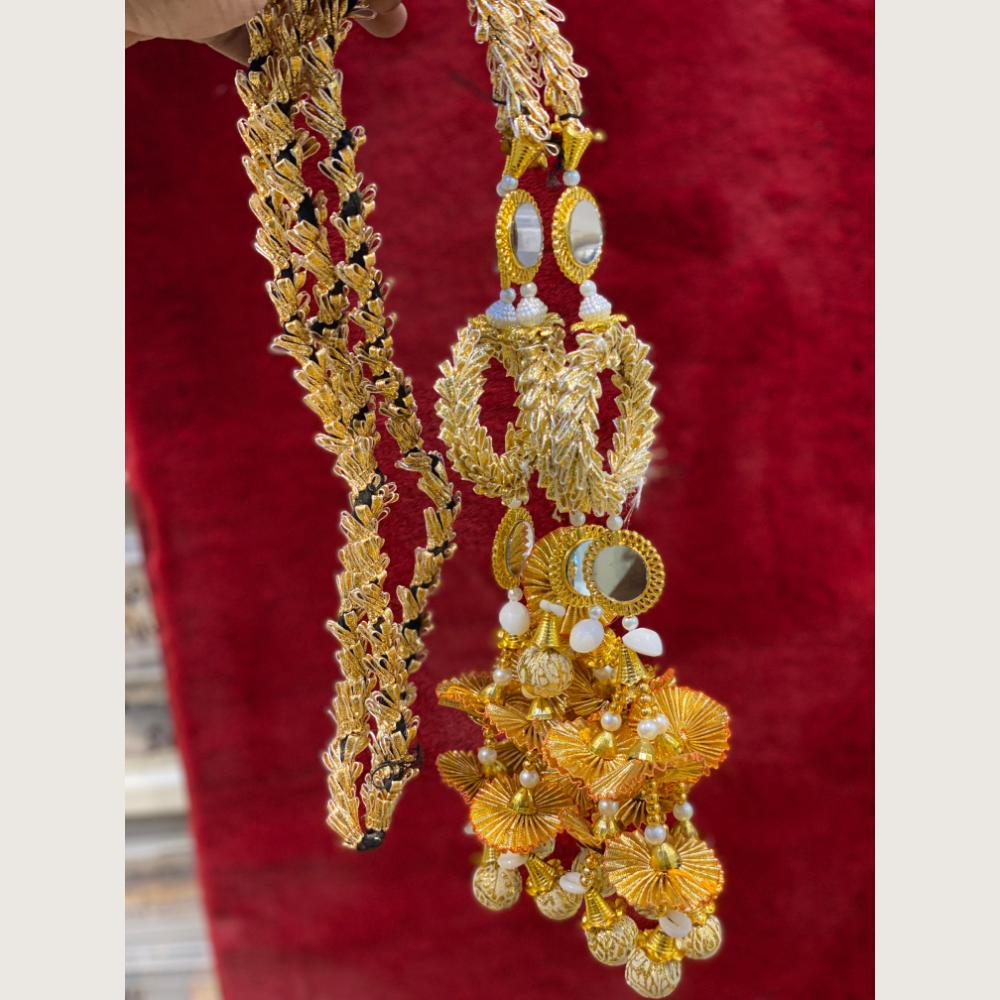 Hira Collections Heavy Mirror And Shell Work Hair Paranda