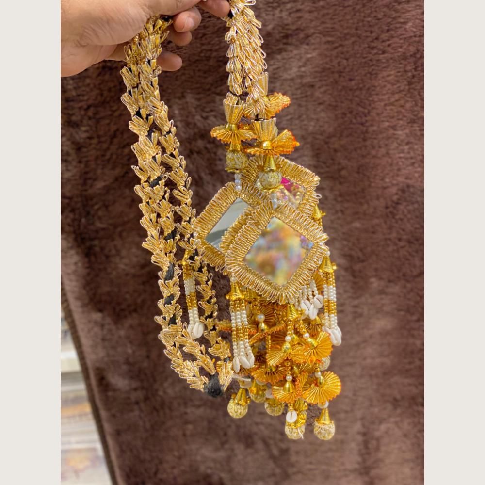 Hira Collections Heavy Mirror And Shell Work Hair Paranda