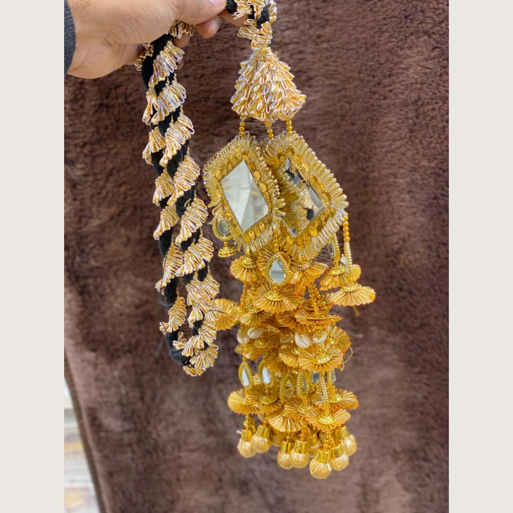 Hira Collections Heavy Mirror And Shell Work Hair Paranda