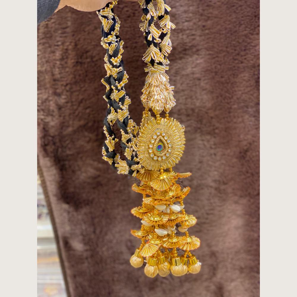 Hira Collections Heavy Shell Work Hair Paranda