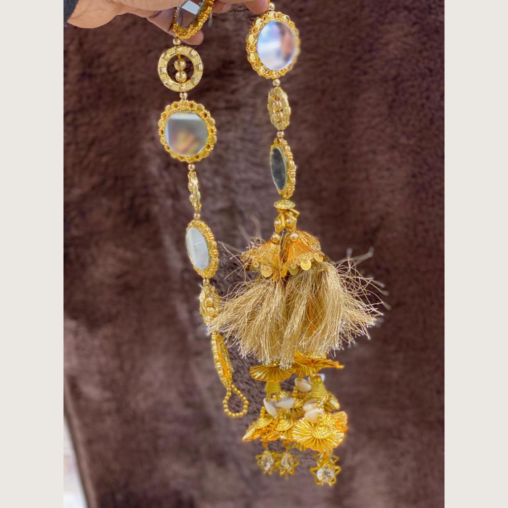 Hira Collections Heavy Mirror And Shell Work Hair Paranda