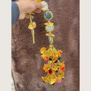 Hira Collections Heavy Mirror Work And Pom Pom Hair Paranda