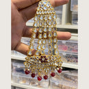 Hira Collections Mughal Style Kundan And Pearl Passa for Women