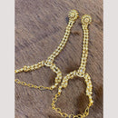 Hira Collections Designer Kundan Stone Hand Harness