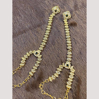 Hira Collections Designer Kundan Stone And Pearl Hand Harness