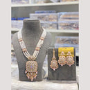 Hira Collections Elegant Kundan Stone And Austrian Stone Beads Long Necklace Set