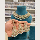 Hira Collections Premium Pota Stone And Austrian Stone Choker Necklace Set